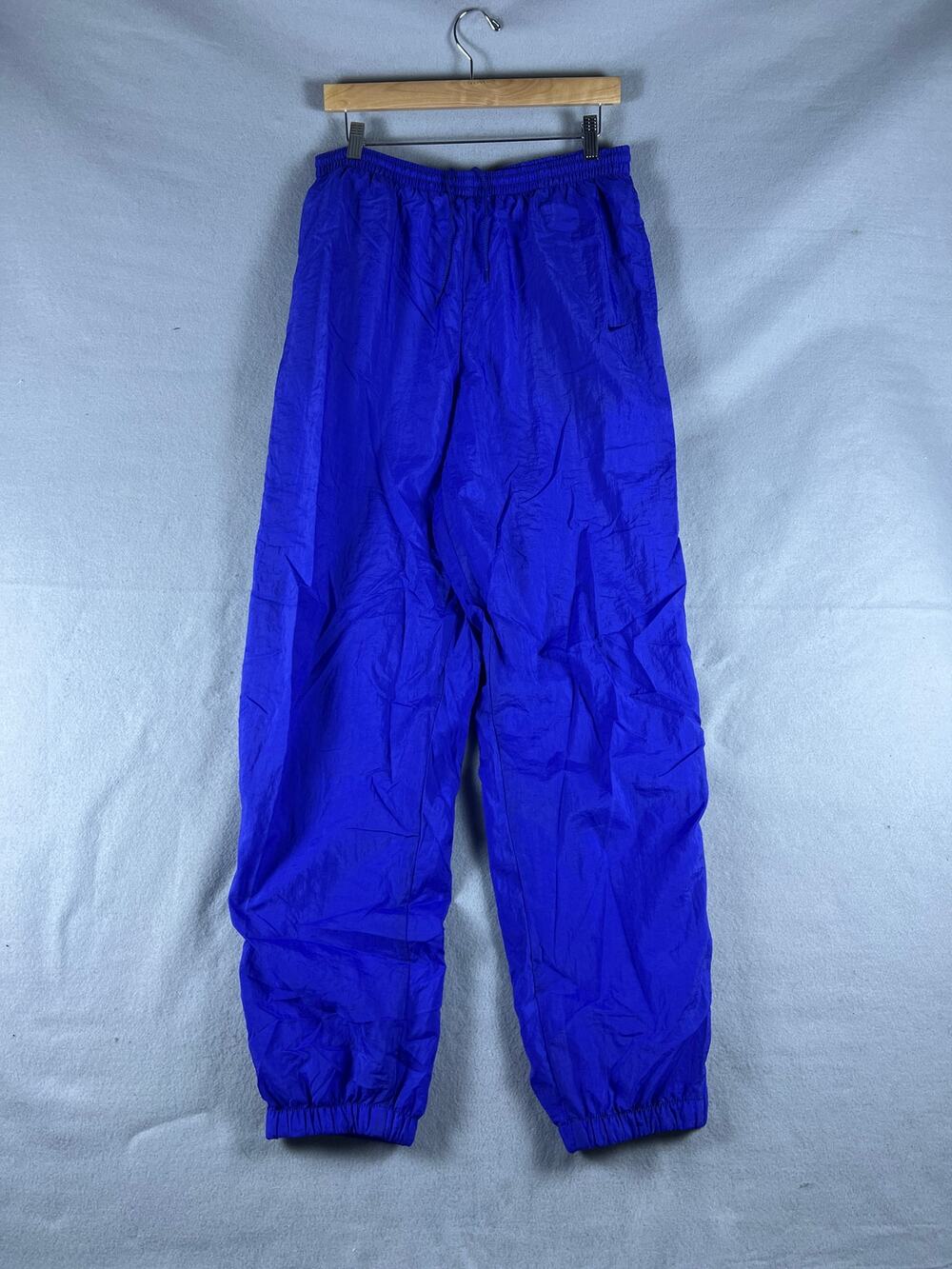 Vintage 90s Nike Track Pants Mens L Blue Relaxed Fit Lightweight Athletic Sports